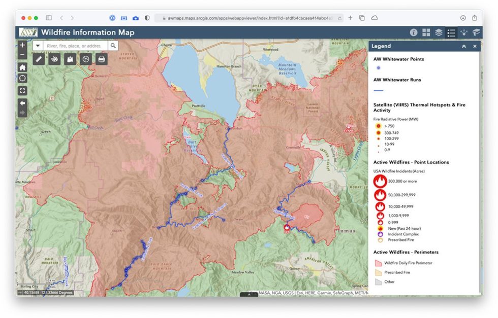 AW Launches Wildfire Info Map: See Which Rivers Are Affected by Fires ...