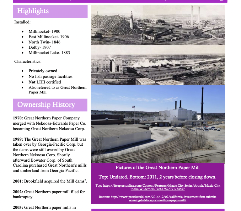 Penobscot Mills Project Factsheet