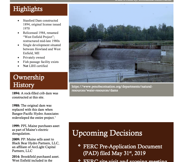 West Enfield Dam Factsheet