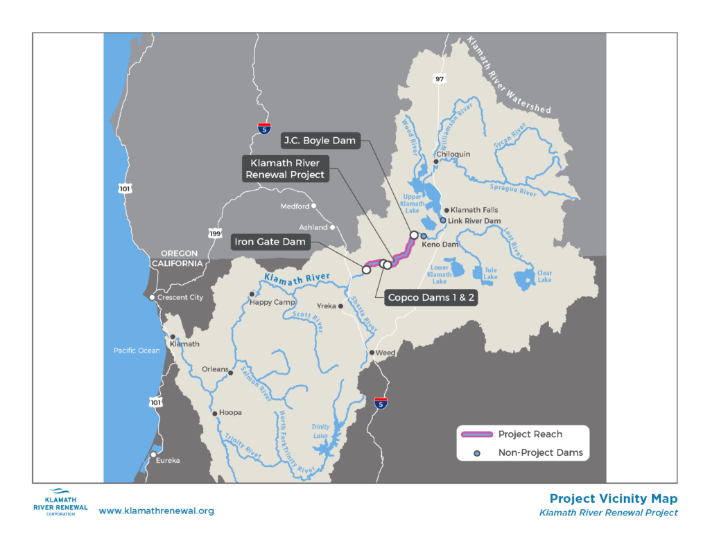 Klamath Dam Removal Map | Klamath River Renewal Corporation
