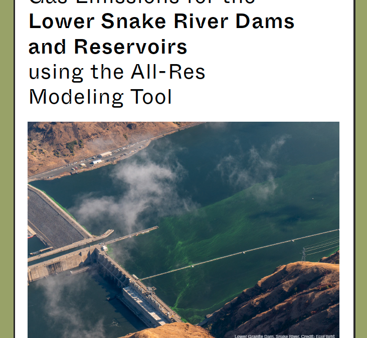 Estimate of Greenhouse Gas Emissions for the Lower Snake River Dams and Reservoirs using the All-Res Modeling Tool